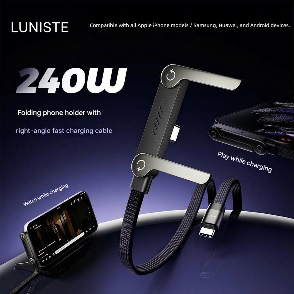 2026 Luniste Invisible Hands-Free Stand Cable (240W, 1.5m)