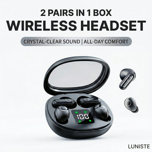 2026 Luniste 2-in-1 Comfort Fit Wireless Headphones
