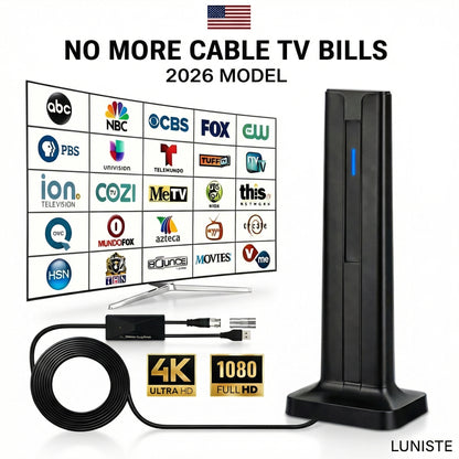 Luniste Smart Digital 4K Indoor TV Antenna (Full HD, 1080p)
